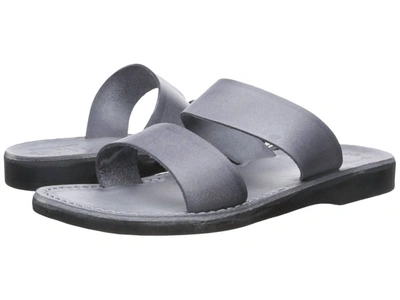 Jerusalem Sandals Aviv Rubber Slide In Gray In Grey