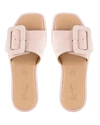 SEYCHELLES MANHATTAN SLIDES IN BLUSH SUEDE