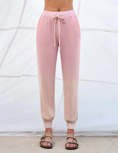 Sundry Ombre Thermal Jogger In Parchment/peach In Pink