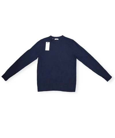 Selected Men's Crewneck Sweater Peacoat In Navy In Blue