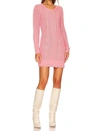 LOVESHACKFANCY SIMMONETTE MINI DRESS IN POWDER BLUSH