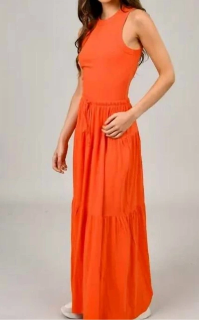Rd Style Tierry Tie Front Skirt In Orange