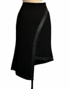 My Tribe Asymmetrical Skirt In Black In Black