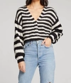 Saltwater Luxe Scout Sweater In Black In Black