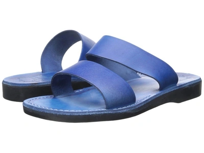 Jerusalem Sandals Aviv Rubber Slide In Blue