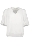 BISHOP + YOUNG SOFIA BUBBLE SLEEVE TOP IN BLANC