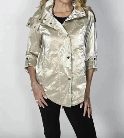 Frank Lyman Beige Raincoat Style In Biege In Gold