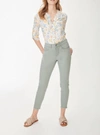 Fdj Olivia Slim Ankle In Lily Pad In Green