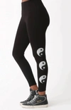 Electric & Rose Sunset Legging In Yinyang Onyx/cloud In Multi