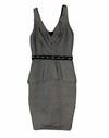 Eva Franco Sheena Charlest Dress In Black/silver In Black