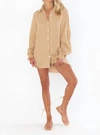 SHOW ME YOUR MUMU CAPTAIN TUNIC TOP IN TANLINES