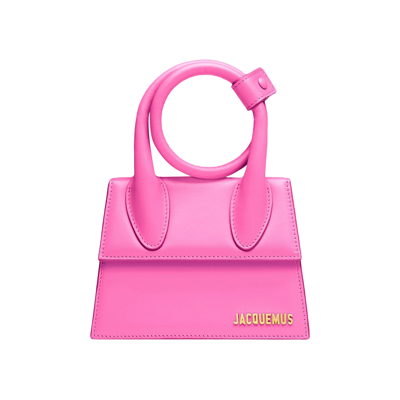 Pre-owned Jacquemus Le Chiquito Noeud 'neon Pink'