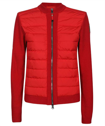Parajumpers Down Knitted Jacket In Red