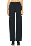 Stella Mccartney Tailored Straight Leg Cargo Trousers In Ink