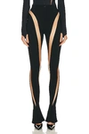 Mugler Illusion Legging In Black & Nude 01