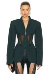 MUGLER CORSET BLAZER