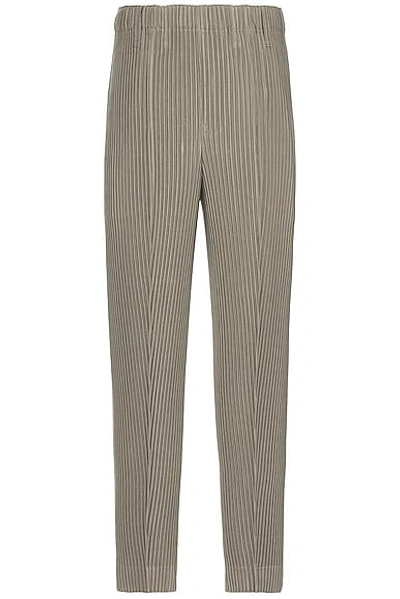 Issey Miyake Khaki Compleat Trousers In 17-bronze Gray