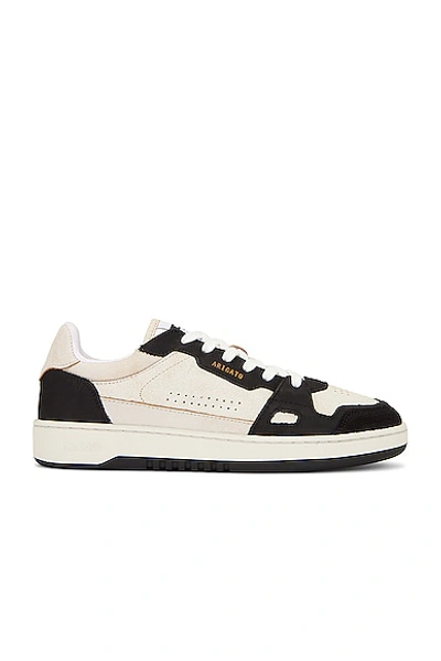 Axel Arigato White Dice Lo Panelled Sneakers In White & Black