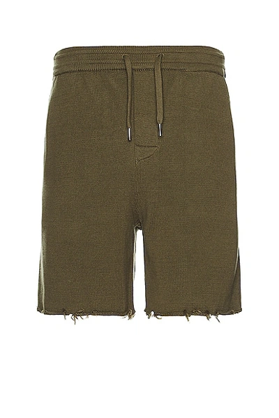 Ser.o.ya Men's Coby Ribbed Shorts In Fort Green