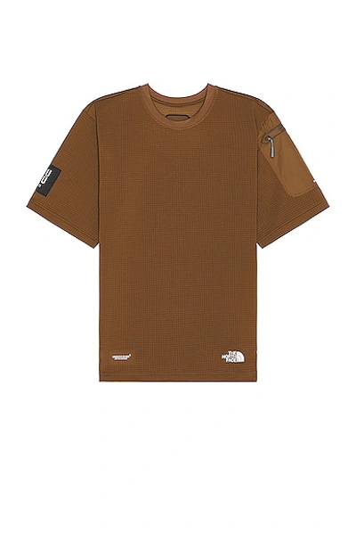 The North Face X Project U Dotknit T-shirt In Sepia Brown