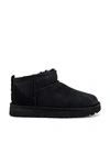 Ugg Round-headed Flat-bottomed Short Boots In Black