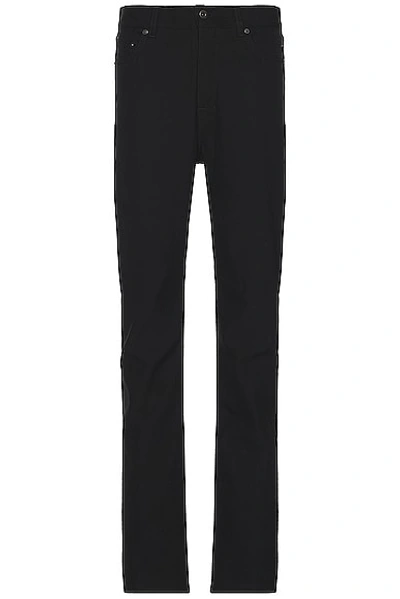 Rick Owens Jim Twill Slim-fit Trousers In Black