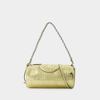 Tory Burch Fleming Soft Barrel Bag -  - Leather - Gold In Gold