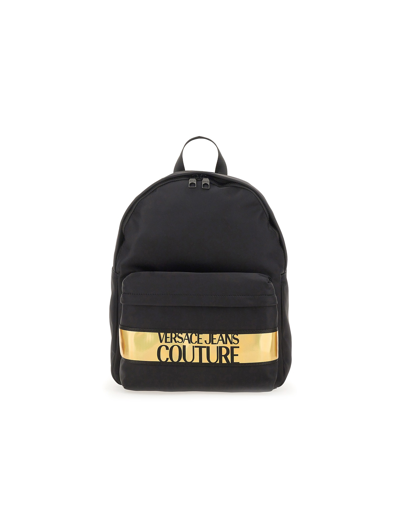 Versace Jeans Couture Sacs Homme Backpack With Logo In Noir