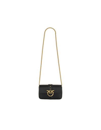 Pinko Designer Handbags Pocket Love One Bag In Noir