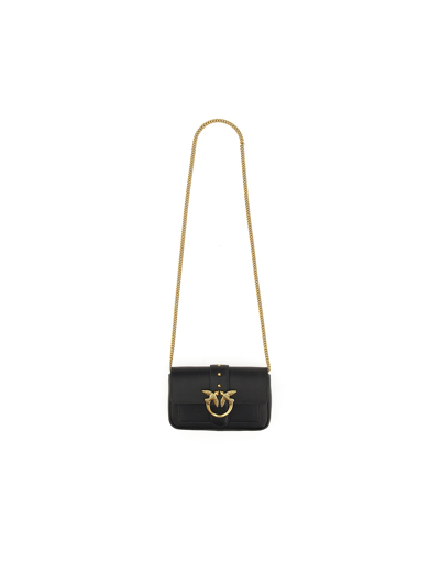 Pinko Designer Handbags Pocket Love One Bag In Black