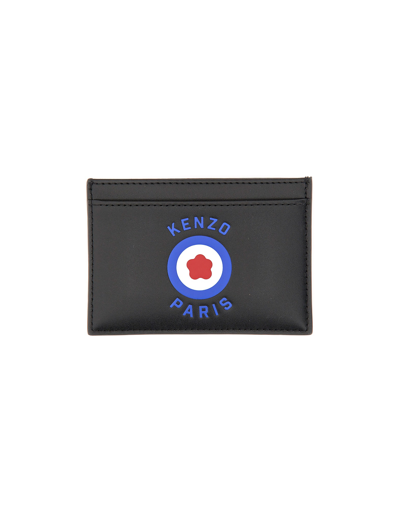 Kenzo Designer Men's Bags Card Holder With Logo In Noir