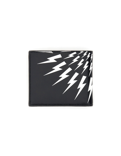 Neil Barrett Wallet With Logo In Noir