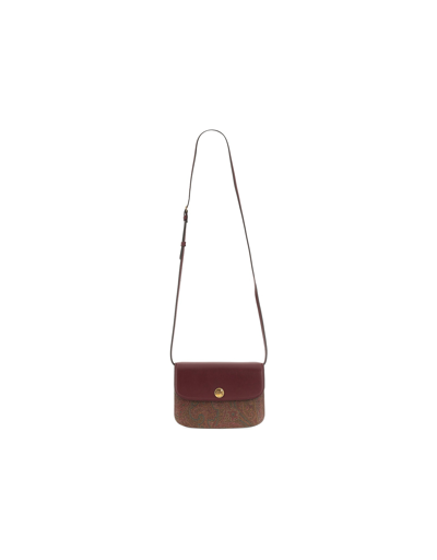Etro Designer Handbags Small Essential Bag In Rouge