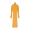 Marni Ribbed-knit Turtleneck Dress In Maize Yellow
