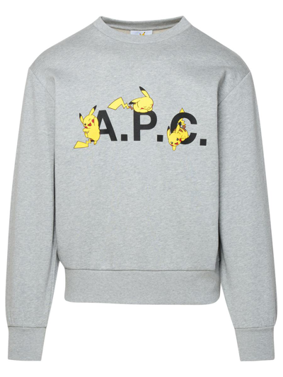 A.p.c. Pokemon Sweatshirt In Grey