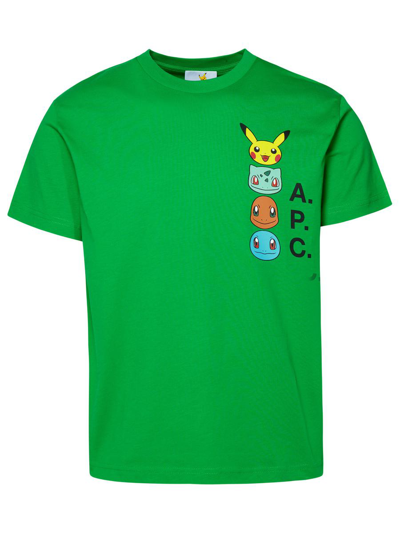 A.p.c. Pokémon The Portrait Green Cotton T-shirt