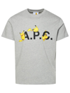 APC A.P.C. 'POKÉMON PIKACHU' GREY COTTON T-SHIRT