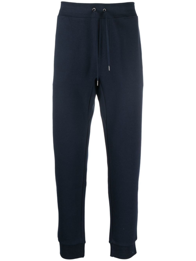 Polo Ralph Lauren Cotton Trousers With Logo In Blue