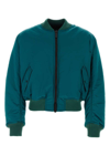 Botter Modern Ribbed Bomber With Snap Pockets In Green