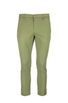 Dondup Gaubert Flat-front Chinos In Green