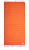 Sunkissed Jaipur Sand Free Beach Towel In Orange