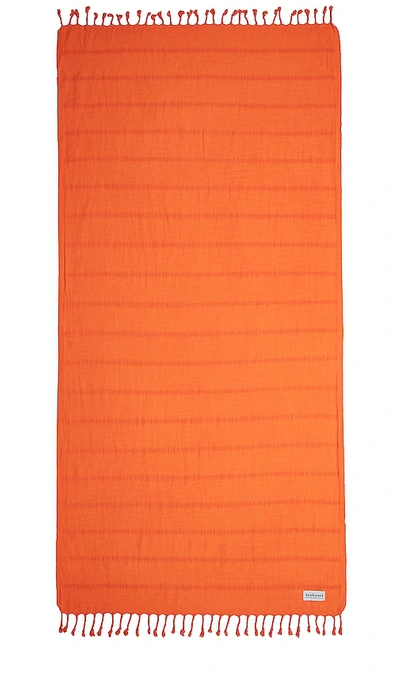 Sunkissed Jaipur Sand Free Beach Towel In Orange