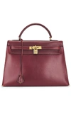 Fwrd Renew Hermes Kelly 32 Handbag In Red