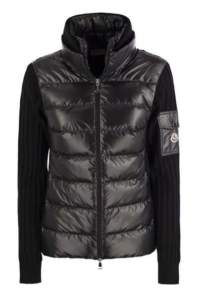 Moncler Padded Cardigan Jacket In Multi