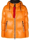 Peuterey Core Hooded Down Padded Jacket In Orange