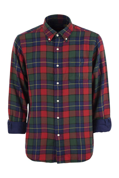 Polo Ralph Lauren Custom Fit Checked Shirt In Multicolor