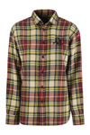 POLO RALPH LAUREN POLO RALPH LAUREN PLAID SHIRT WITH BEADED LOGO