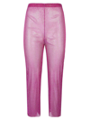 Santa Cropped Trousers In Fuchsia