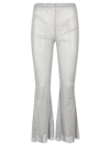 Santa Flare Leg Trousers In Silver