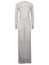 Santa Maxi Dress In Silver